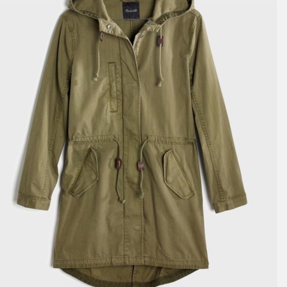 Madewell Tilden Classic Military Anorak Utility Jacket Olive Army Green SZ S - Picture 4 of 14